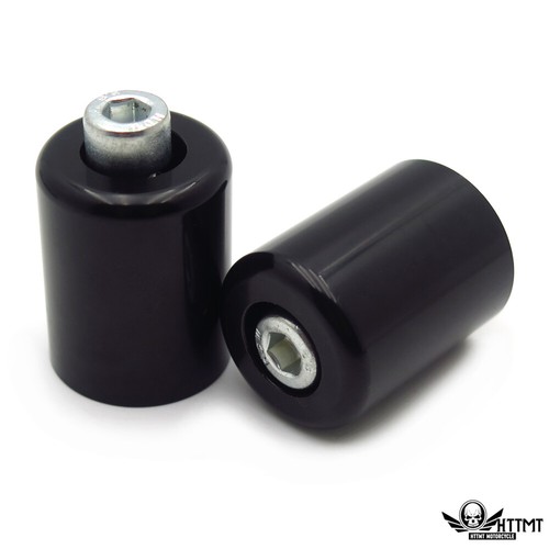 Black Bar Ends Handlebar For 95-12 Kawasaki Ninja ZX6R/06-07 ZX10R/00-05 ZX12R - Picture 6 of 8