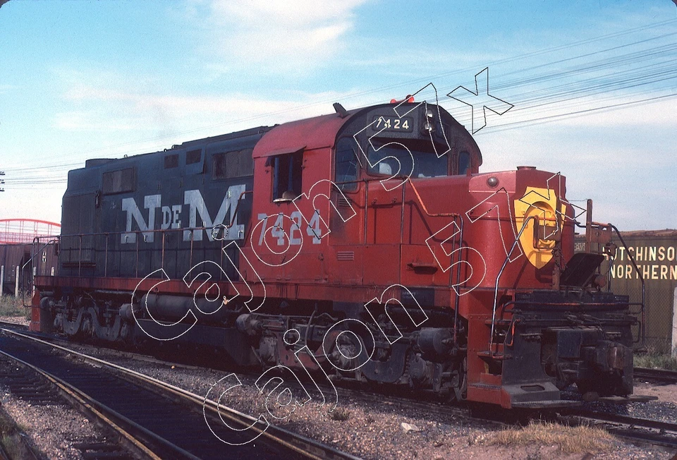 Original Slide- NdeM Mexico RSD12 7424 At Saltillo, Coah. 1/88 (FREE Shipping!) - Image 1 of 1