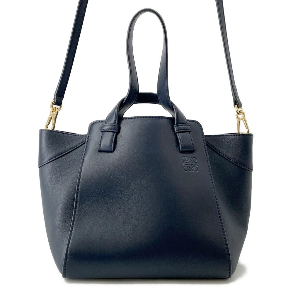 Loewe — LOEWE Hammock Nugget Leather Navy A538H04X02