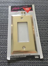 Vintage Style American Tack & Hardware Brass Finish Wall Plate Made In USA
