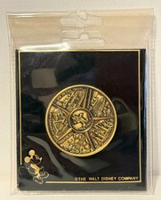 Disneyland Castle, Main Street USA And 5 Five Lands Bronze Medallion Coin