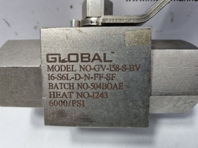 Global NO-GV-158-S-BV Ball Valve 6000/Psi