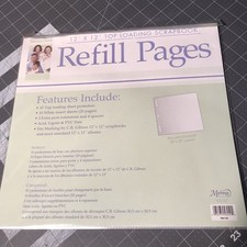 12 X 12 Scrapbook Top Loading Page Protectors 10 Sheets Clear