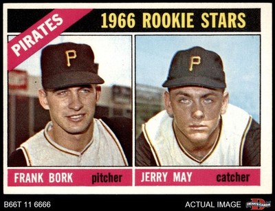 1966 Topps #123 Jerry May / Frank Bork Pirates RCs RC 5 - EX