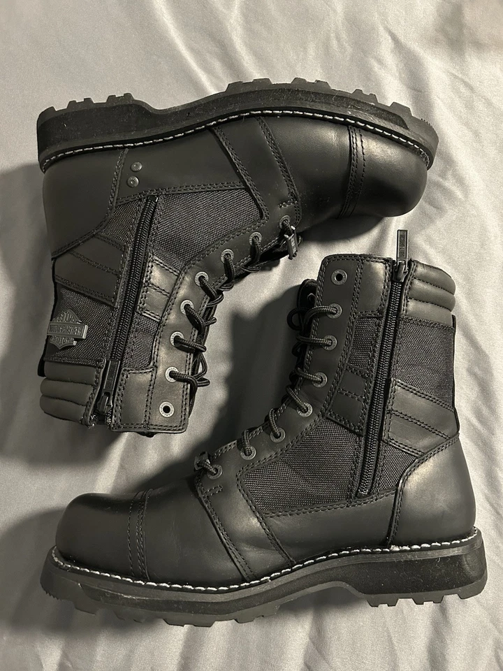 BOTA CON CORDONES HARLEY DAVIDSON BOXBURY HOMBRE MOTO-D93370, Talla 13  Foto 2 de 4