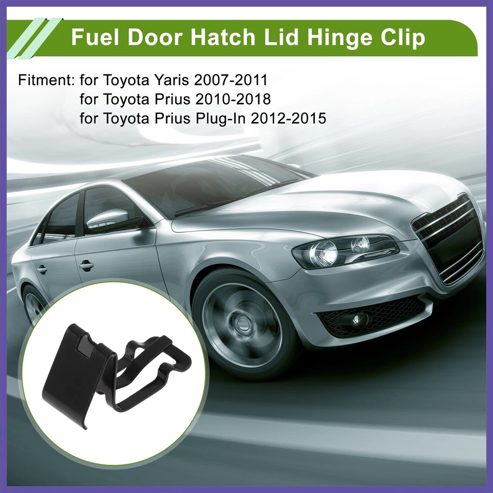 No.7736652010 Clip de resorte de puerta de tanque de gasolina para Toyota Yaris 07-11 1 pieza Foto 3 de 4