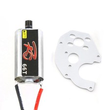 Motor + Motor Base Silver for 1/24 Axial SCX24 RC Crawler Car Spare Part