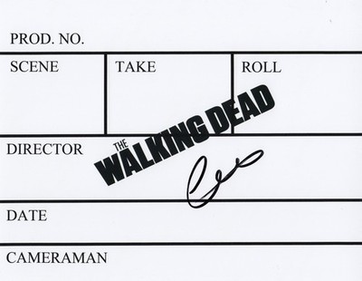 The Walking Dead Austin Amelio signiertes 10x8 Clapper Board Foto SIEHE BEWEIS [2]