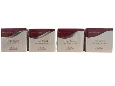 Mon Platin Professional Black Caviar & Silk protein Hair Mask 17 oz/500 ml X4