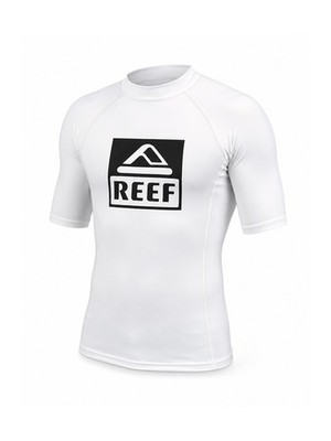 REEF - T-SHIRT LYCRA M/C - LOGO RASH 5 - 00E107WHI - WHITE