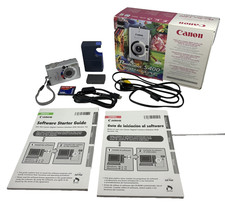 Canon PowerShot S400 Digital ELPH 4MP Camera-Battery/Charger-Tested Works IOB