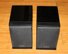 Pair Bookshelf Speaker Aiwa SX-LM200 Portable 6 Ohms 3-Way