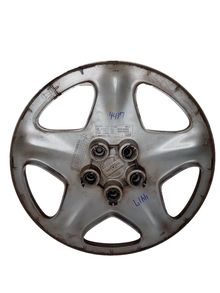 2000 - 2002 雪佛兰 CAVALIER 15 英寸轮毂盖原始设备制造商 9593209 ID4417 — 第 2/4 张图片