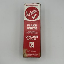 Grumbacher Pretested Flake White Opaque Intense Oil Paint 150ml USA P069-11 HARD