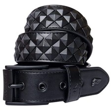 Lowlife leather belt Armored Matt Black
