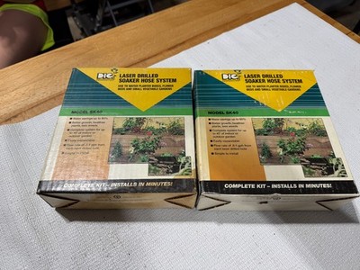 Vintage DIG Laser Drilled Soaker Hose System 2pk New In Box (#584)