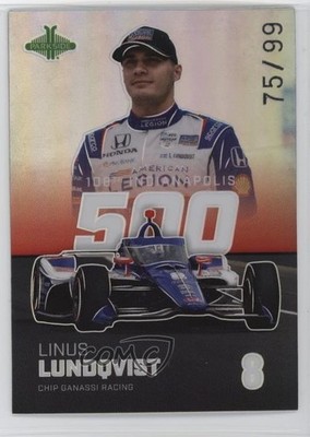 2024 Parkside NTT IndyCar Pacific 75/99 Linus Lundqvist #28 Rookie RC y7e
