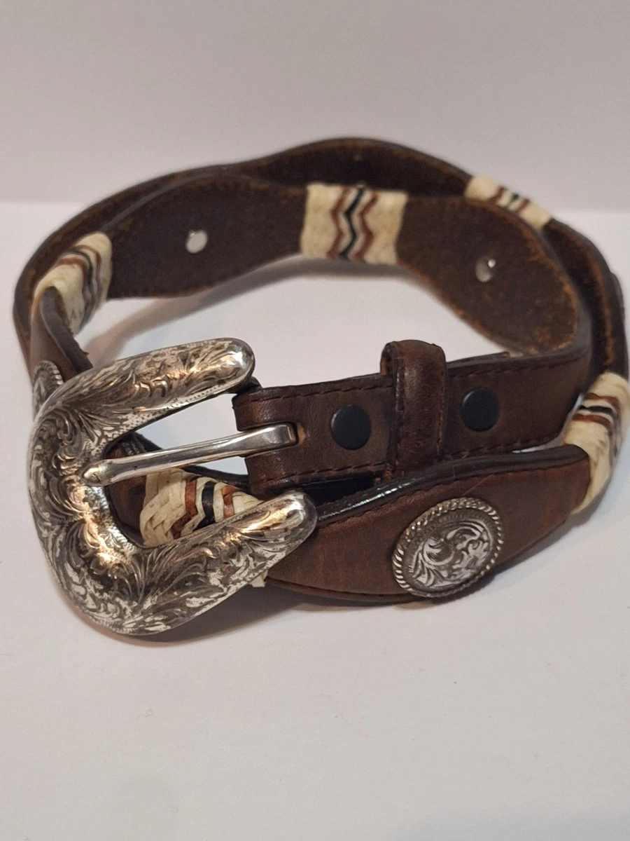 Tony Lama Hair On Hide Western Belt Buckle Conch Studded Belt Tip Size 32 Tony Lama | Accessories | Tony Lama Hair On Hide Western  main image 4