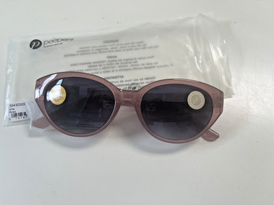 Peepers VILLA Sunglasses Full-Rim Oval Polarized Lenses Lightweight - Rose