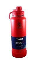 Takeya 40oz Red Actives Insulated Stainless Steel Water Bottle with Spout Lid