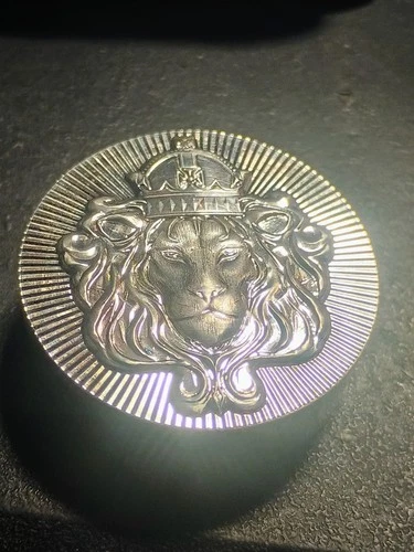 Scottsdale Mint 5 Troy Oz .999 Fine Silver Bullion Round Lion Stacker