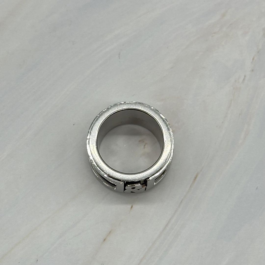 Dolce & Gabbana D&G Ring 3D Logo Silver Size 9 From Japan