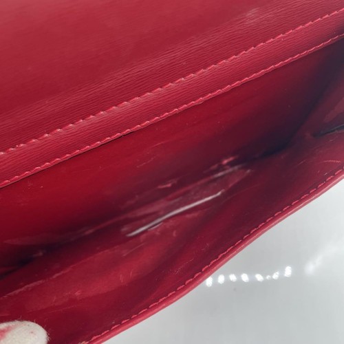 Christian Dior Shoulder Bag Purse CD Red Authentic - Picture 13 of 24