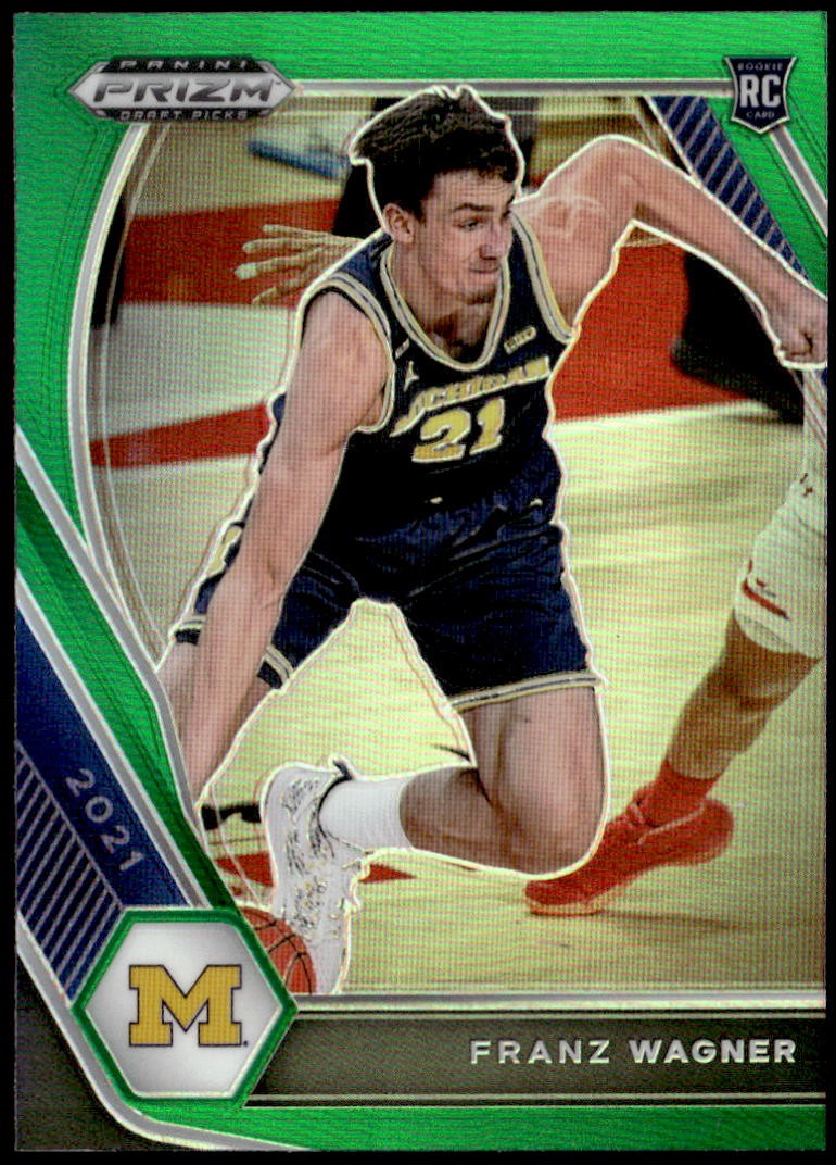 2021 Panini Prizm Draft Picks #9 Franz Wagner Green Rookie E1