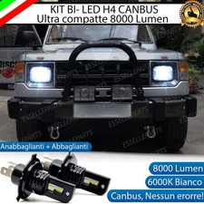 KIT FULL LED HYUNDAI GALLOPER MK1 LAMPADE LED H4 6000K BIANCO GHIACCIO NO ERROR
