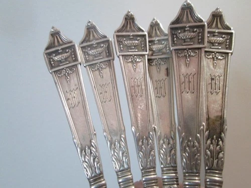 6  Antique - LANSDOWNE 1917 - GORHAM - STERLING - 5 1/2 in COFFEE SPOONS 3.1 toz