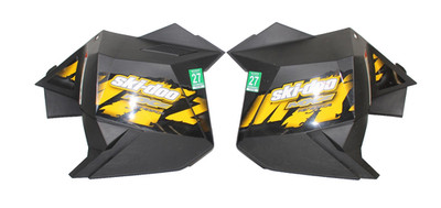 2009 Ski-doo Mxz Renegade 600 Etec Xp 137'' Left Right Side Panel Panels Black
