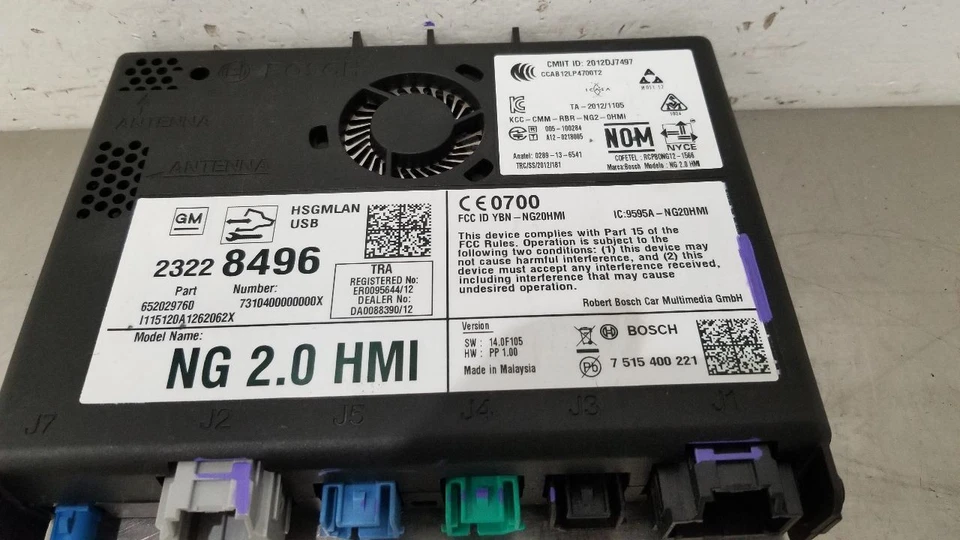 15 CHEVY SILVERADO 1500 HUMAN MACHINE INTERFACE HMI 23228496 - Image 4 of 4