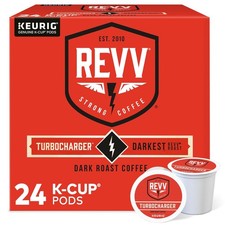 REVV Turbocharger Keurig Single-Serve K-Cup Pods Dark Roast Coffee 96 Count