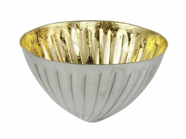 Schwimmschale Rund Gold - Schwimmkerzen, Tischdeko, Teelichthalter - SchöNes ..-image