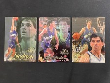 John Stockton 1996-97 Fleer Flair Showcase Row 0 & 1 & 2 Lot 3 #12