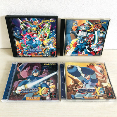 PS1 Rockman X3 X4 X5 X6 set of 4 Mega Man Playstation Japan