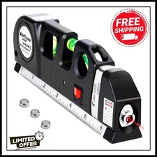 Laser Level Line Tool Multipurpose Kit Standard Cross Line Beam Tool with Metric