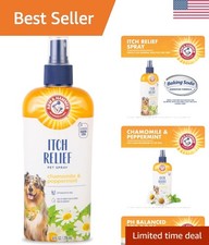 Pet Skin Care: No Rinse Itch Relief Spray for Dogs - Calming Aroma, 8 Fl Oz