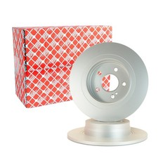 Febi Bilstein 2x Bremsscheibe hinten für AUDI SEAT SKODA VW