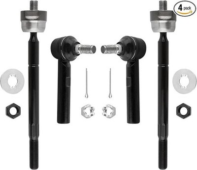 Front Inner Outer Tie Rod Ends fits Toyota Tacoma 2005-2018 ES80895 EV800529 4pc
