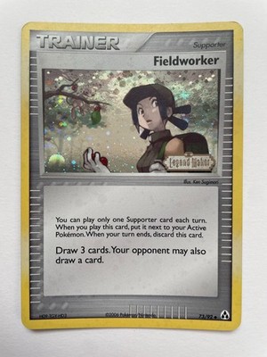 Pokémon Fieldworker 73/92 Legend Maker Reverse Holo (Hidden Mew) 2006 Trainer LP