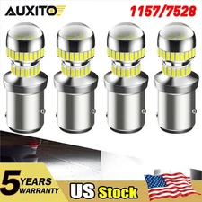 4x AUXITO Super Bright LED 1157 2357 7528 Reverse Backup Light White Bulb 5600LM