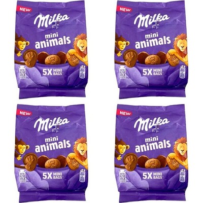 4x Milka Mini Animals Biscotti Cookies 99,5gr
