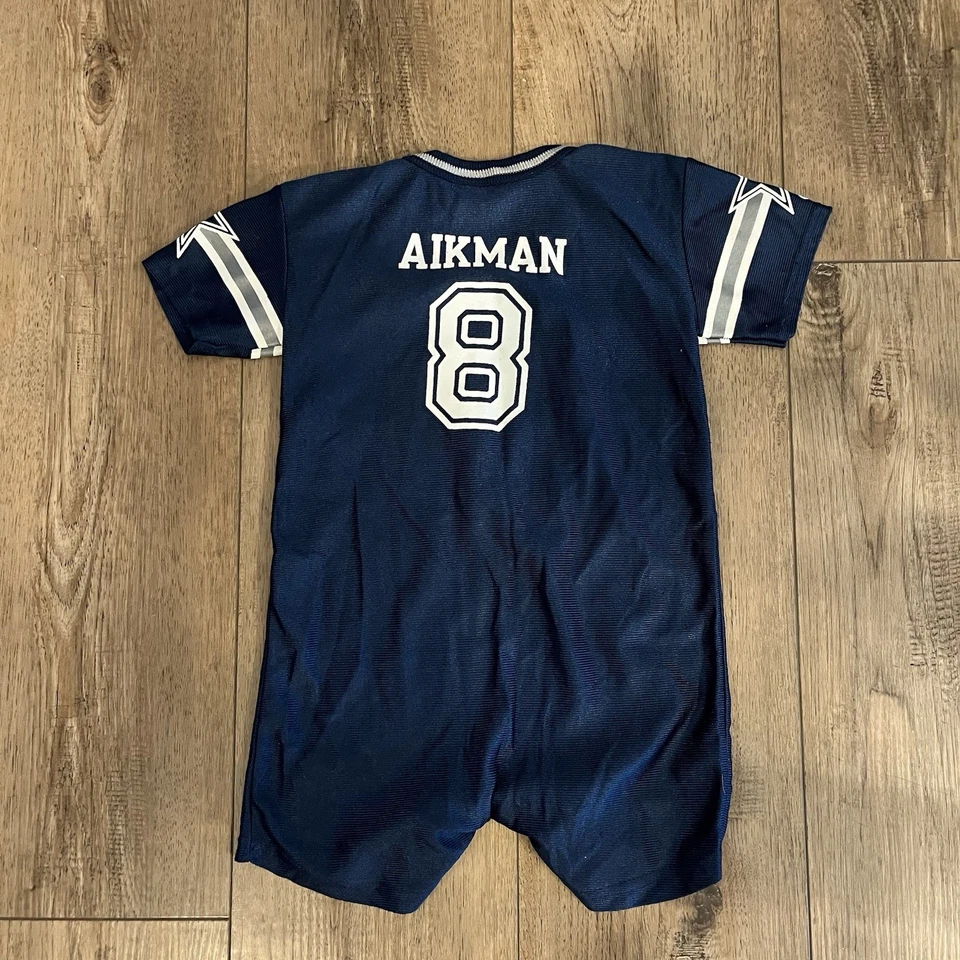 Body Jersey Vintage Champion Dallas Cowboys Troy Aikman Bebé 18 Meses Foto 2 de 4