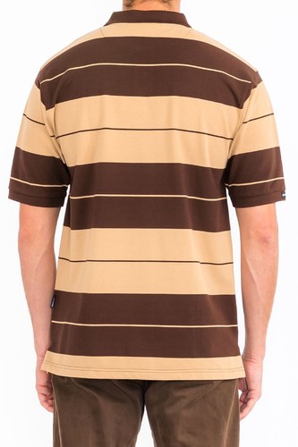 Camisa polo para hombre de manga corta a rayas a rayas de verano informal peso mediano S - 3XL - Imagen 13 de 91