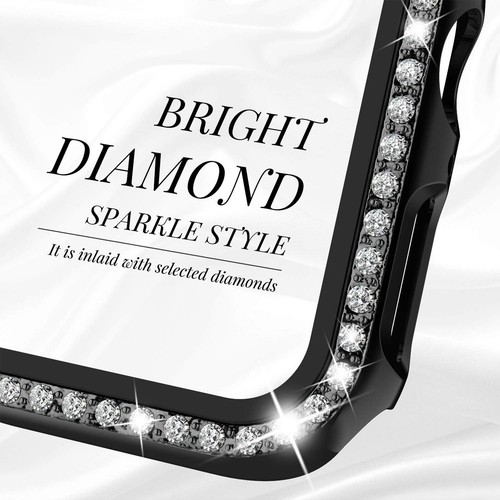 Für Apple Watch Series 10 9 8 7 6 5 4 SE Bling Displayschutzfolie 41/45mm Gehäuse - Bild 15 von 77