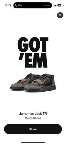 Jordan Jumpman Jack TR Travis Scott Dark Mocha FZ8117-204 Mens Size 9.5