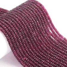 1 Strand Amazing Violet Garnet Rondelle Beads, Faceted Beads, 13 Inches, 4mm Gem