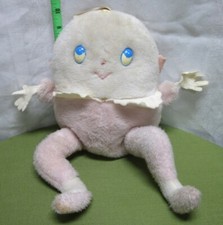 HUMPTY DUMPTY beat-up plush doll Eden Toys fairy tales 1970s chime toy