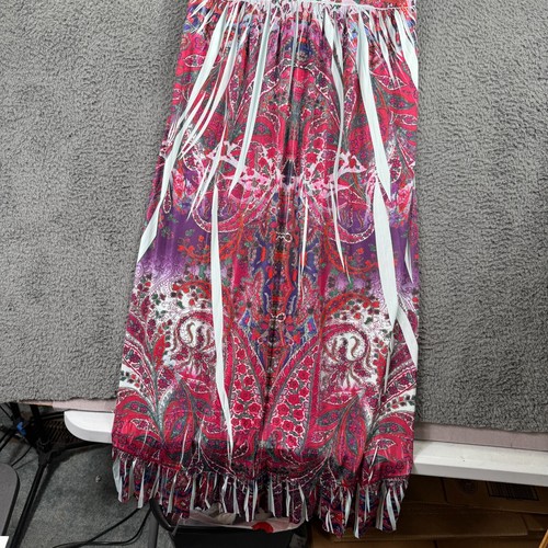 Apt 9 Maxi Dress Women Large Sleeveless Sheath Embroid Boho Fairy Paisley Hippie - Picture 11 of 11
